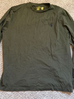 Polo by Ralph Lauren Long-Sleeve Crew Neck Shirt - Olive Green